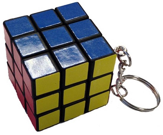 Afbeelding van het spel Sleutelhanger met kubus spelletje