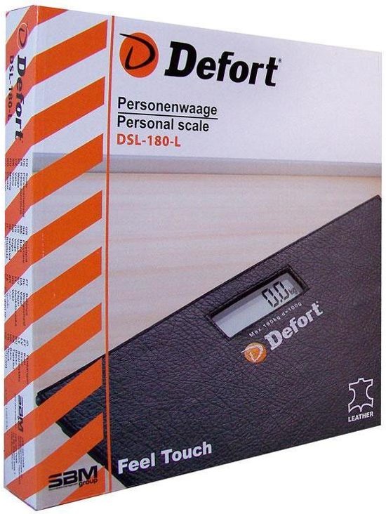 Defort DSL-180-H - Digitale personenweegschaal - Leer
