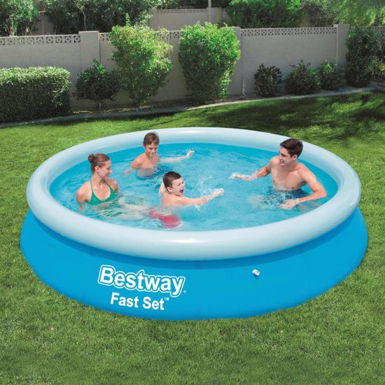 Bestway Fast Set Zwembad opblaasbaar rond 366x76 cm 57273