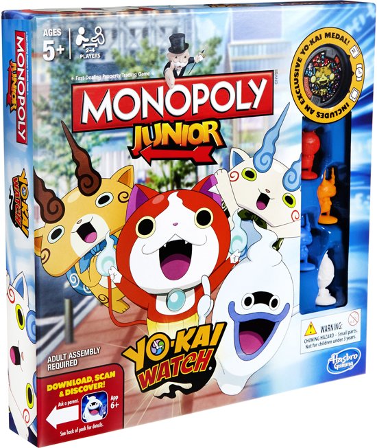 Thumbnail van een extra afbeelding van het spel Monopoly Junior Yo-kai Watch - Kinderspel