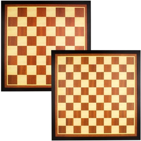 Afbeelding van het spel Dam- en Schaakbord 54.5 x 54.5 cm