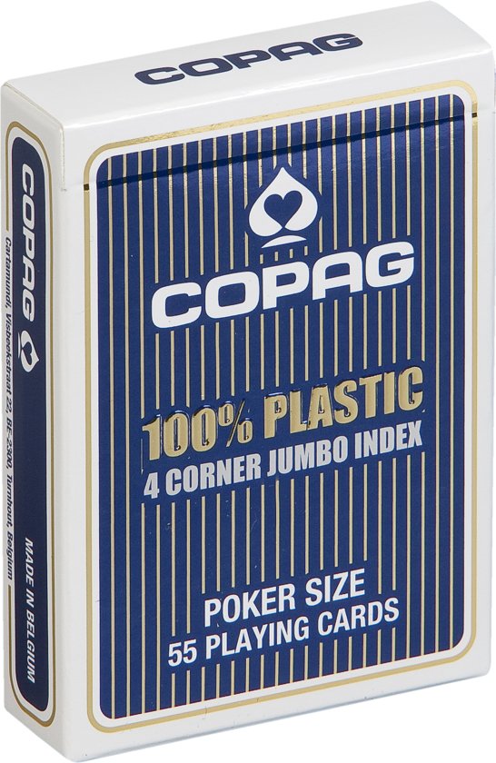 Thumbnail van een extra afbeelding van het spel Copag Plastic speelkaarten - Jumbo Index 4 hoeken - Display