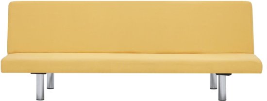 vidaXL Slaapbank polyester geel