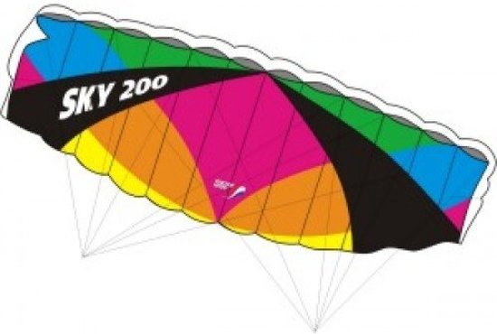 Afbeelding van het spel Matrasvlieger Black Raven 2.0 Knoop 200 cm. Knoop Kites