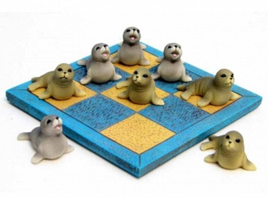 Afbeelding van het spel Boter kaas en eieren met zeehondjes