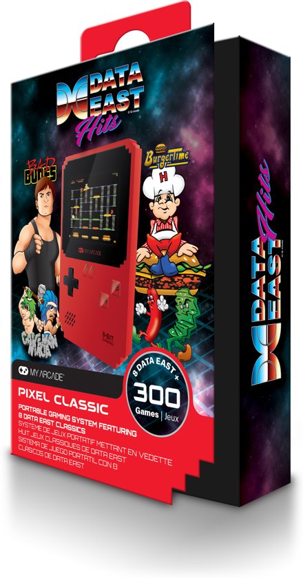 My Arcade Retro Handheld Pixel Classic 8 Data East Hits + 300 Games