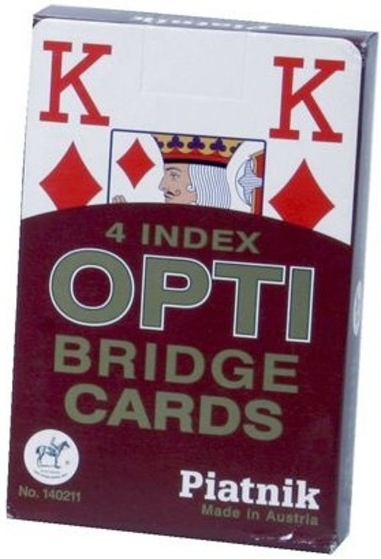 Afbeelding van het spel Piatnik Kaarten Opti 4 index
