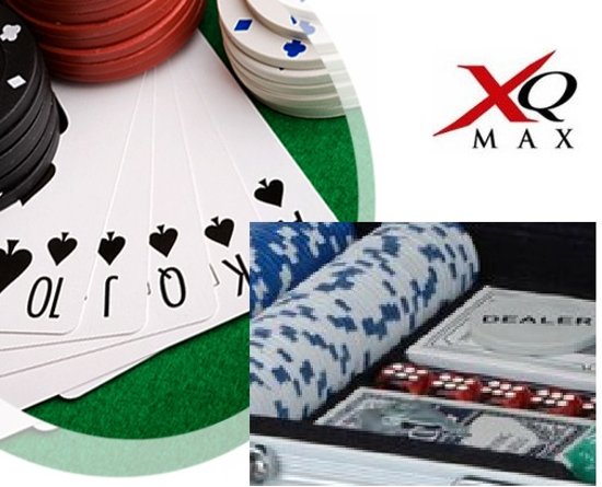 Thumbnail van een extra afbeelding van het spel Luxe pokerset - Koffertje met 200 chips, spelkaarten, dobbelstenen en dealer chip - DD-1196