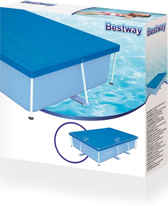 Bestway Pool cover - Zwembad afdekzeil 264 x 174 cm