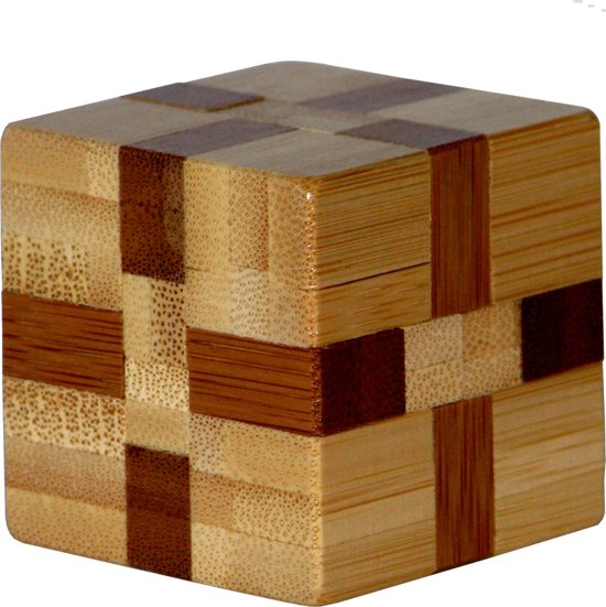 Thumbnail van een extra afbeelding van het spel 3D Bamboo Breinpuzzel Cube ***