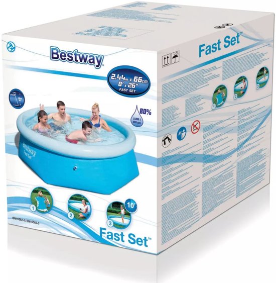 Bestway Fast Set zwembad 244x65 cm 57265