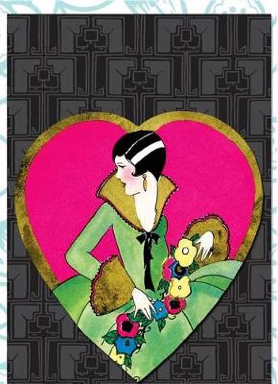 Afbeelding van het spel Lady in a Heart Die Cut Notecards