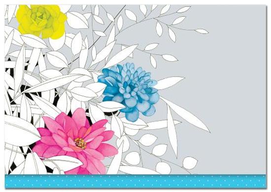 Thumbnail van een extra afbeelding van het spel Modern Floral Note Cards (Stationery, Boxed Cards)