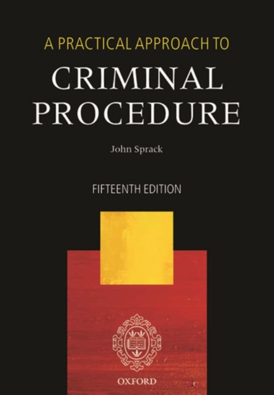 H1 t/m 6 A practical approach to criminal procedure