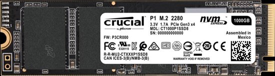 Crucial P1 1000 GB PCI Express 3.0 M.2