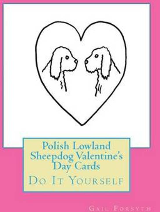 Afbeelding van het spel Polish Lowland Sheepdog Valentine's Day Cards