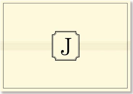Afbeelding van het spel Monogram Note Cards 'j' (Stationery, Boxed Cards)