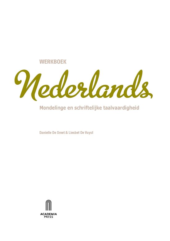 Werkboek Nederlands