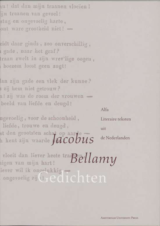 Bolcom Gedichten Jacobus Bellamy 9789053561072 Boeken