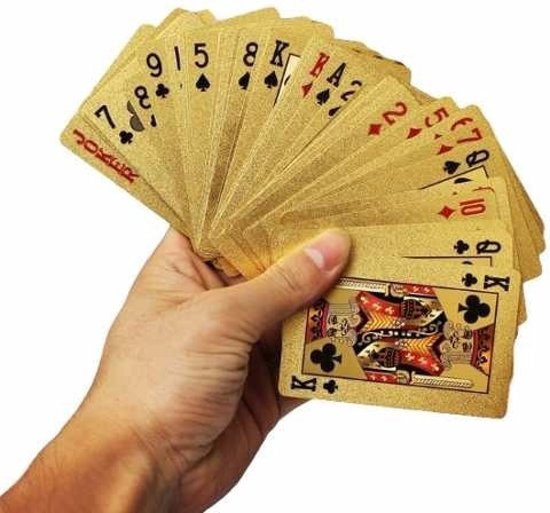 Thumbnail van een extra afbeelding van het spel Unieke Luxe GOuden Speelkaarten | Pokerkaarten | 24K Geplastificeerd