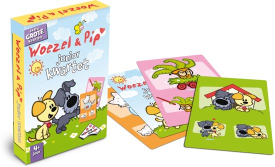 Thumbnail van een extra afbeelding van het spel Woezel & Pip Junior Kwartet Special Edition Kaartspel