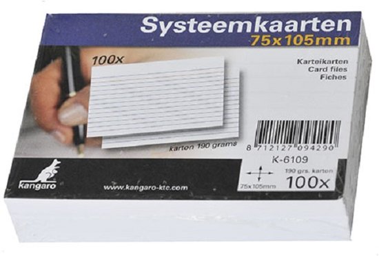 Systeemkaart Kangaro 75x105mm 100x