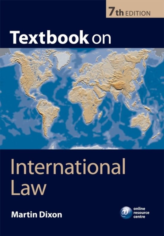 International law summary/samenvatting
