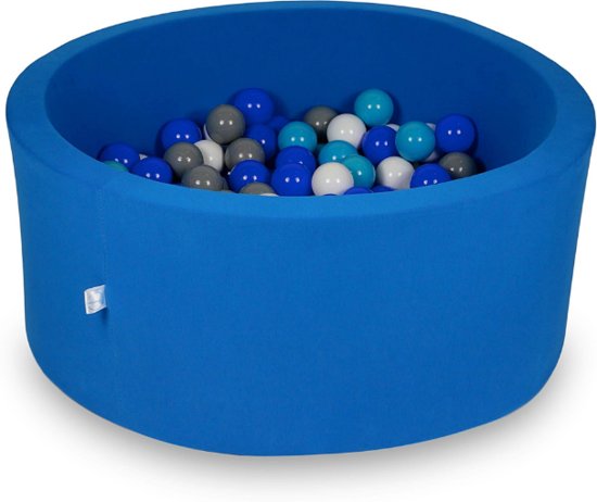 Ballenbak - 300 ballen - 90 x 40 cm - ballenbad - rond blauw
