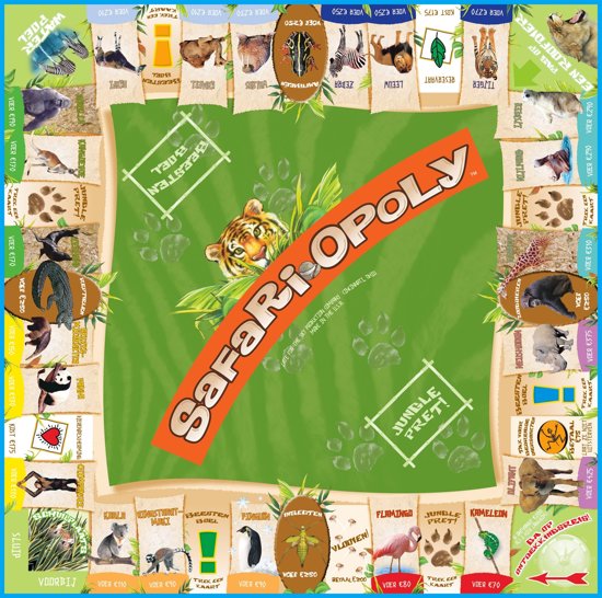 Thumbnail van een extra afbeelding van het spel Opoly safari opoly - 1 st