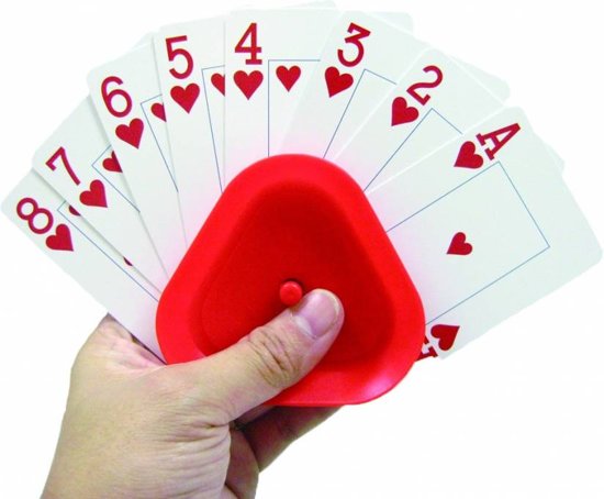 Afbeelding van het spel Kaartenhouder - 4 stuks- voor gemakkelijk vasthouden van speelkaarten. -