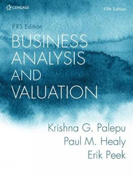 Summary book for Reporting, analysis and Valuation