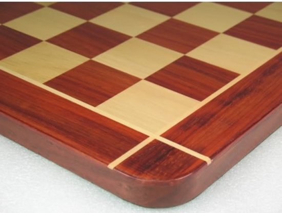 Afbeelding van het spel Prachtig houten schaakbord bloedrood Rozenhout, 60 mm