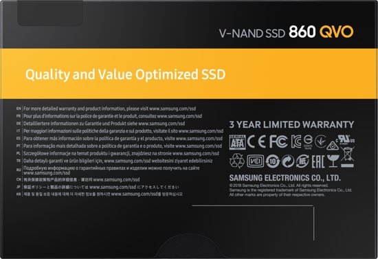 Samsung 860 QVO 2TB 2,5 inch SSD