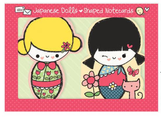 Afbeelding van het spel Japanese Dolls Shaped Notecards