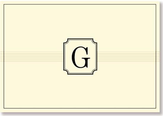 Afbeelding van het spel Monogram Note Cards G (Stationery)