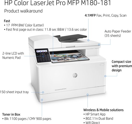HP LaserJet Pro Color MFP M181fw