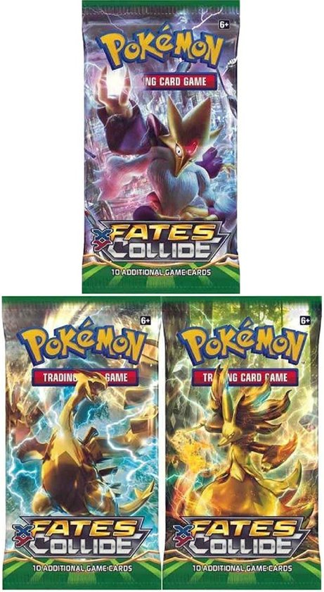 Afbeelding van het spel Pokemon 3 Booster Pakjes XY Fates Collide