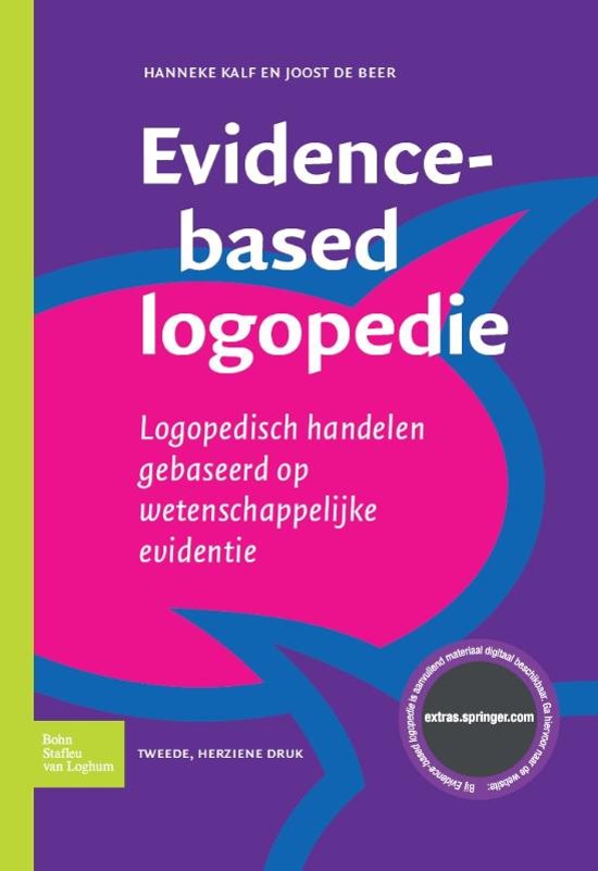 Samenvatting evidence-based logopedie Hoofdstuk 6