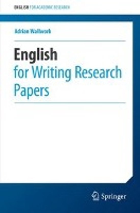 Academic English lectures (summary of papar named English for Writing Reseach Papers included)