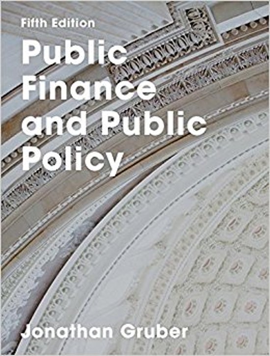 Gruber Public Finance and Public Policy Textbook