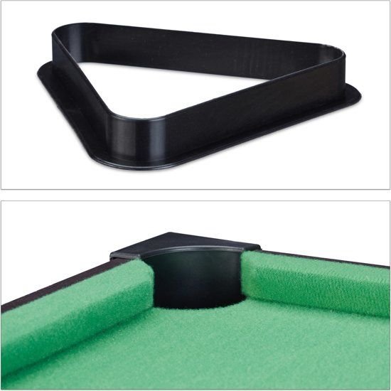 Pooltafel met accessoires  51x31cm - poolbiljart - hout look - mini pool tafel