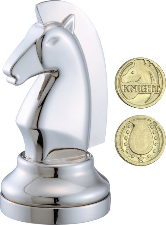 Afbeelding van het spel Cast Chess Puzzle Knight - silver