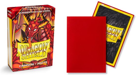 Afbeelding van het spel Dragon Shield Small Sleeves Japanese Matte Crimson 60