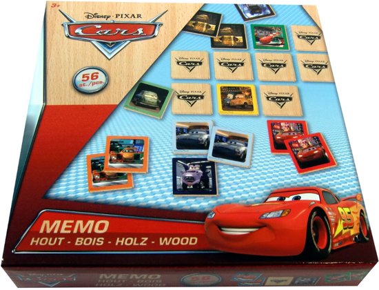 Afbeelding van het spel Disney Cars houten memory spel