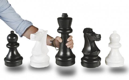 Afbeelding van het spel Longfield games Kunststof tuinschaakstukken - koning 31cm