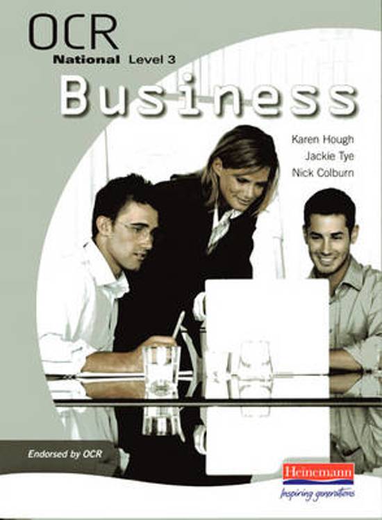 Ocr National Level 3 In Business Student Book