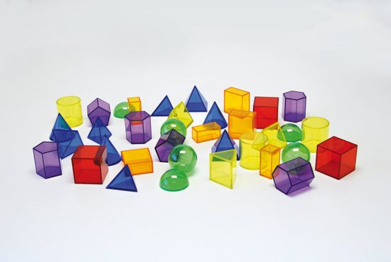 Afbeelding van het spel 36 geometrische figuren - transparant