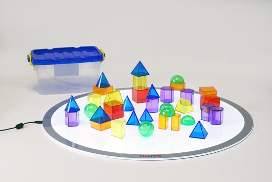 Thumbnail van een extra afbeelding van het spel 36 geometrische figuren - transparant