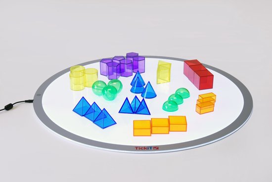 Thumbnail van een extra afbeelding van het spel 36 geometrische figuren - transparant