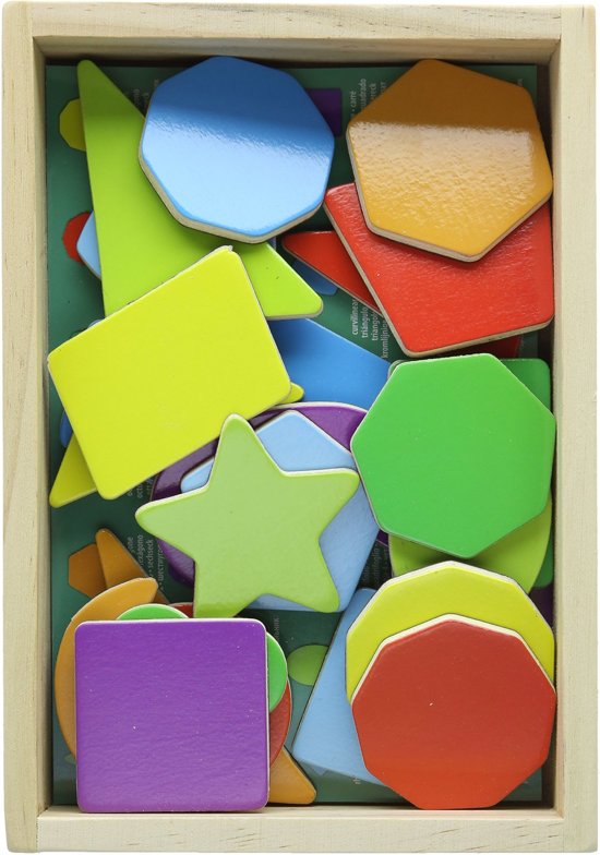 Afbeelding van het spel Melissa & Doug - Wooden Shape Magnets
